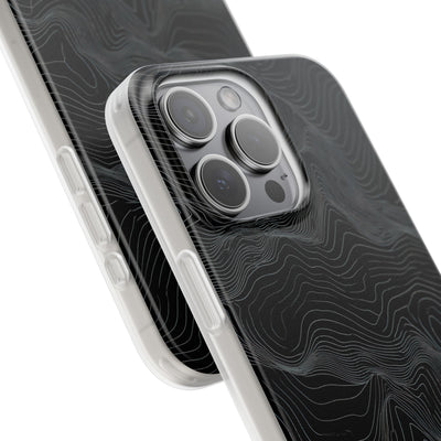 Obsidian Contour Elevation · Lite Phone Case for iPhone ·  Black