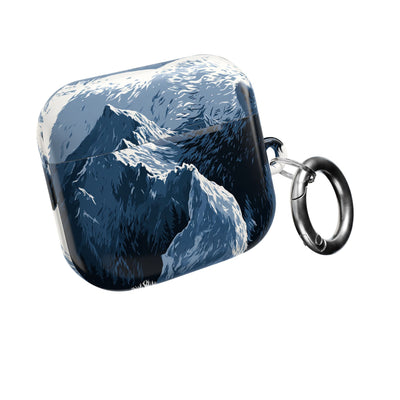 Fjord Summit Bear · Hard Case for AirPods & AirPods Pro · Blue