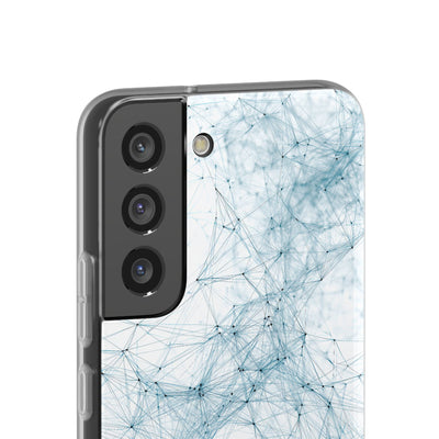 Blue Lite Phone Case for Samsung - Glacial Neural Web