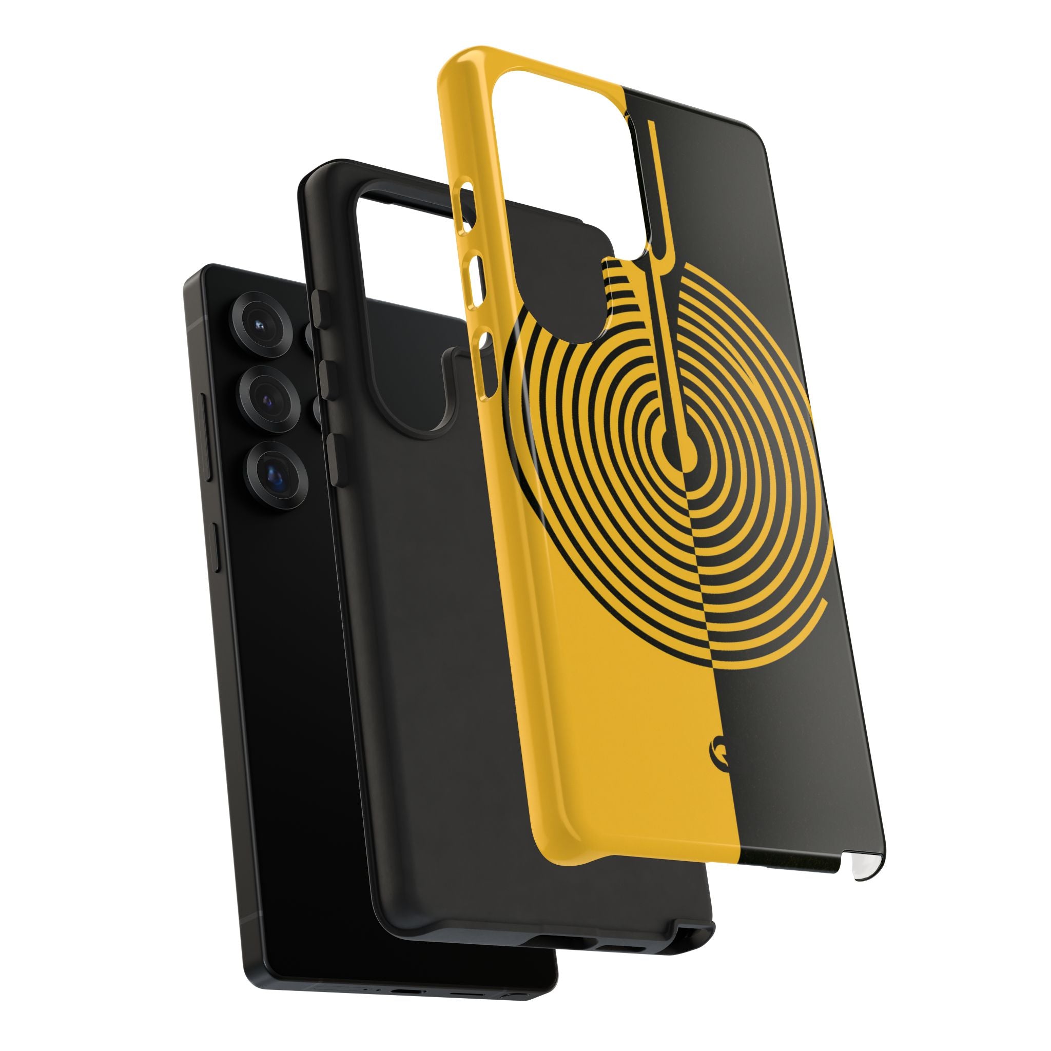 Yellow Tough Phone Case for Samsung - Voltage Sector Pulse