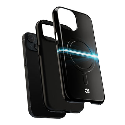 Blue Tough 2.0 Magsafe Phone Case for iPhone - Electric Cyan Ray