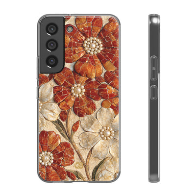 Carnelian Pearl Bloom · Lite Phone Case for Samsung · Orange