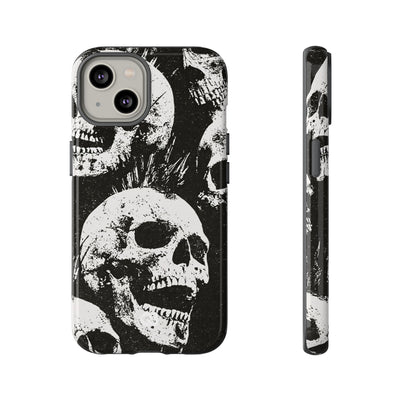 Punk Skull Riot · Tough Phone Case for iPhone · Black