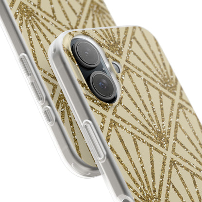 Gold Diamond Radiance iPhone 16 Case - Soft
