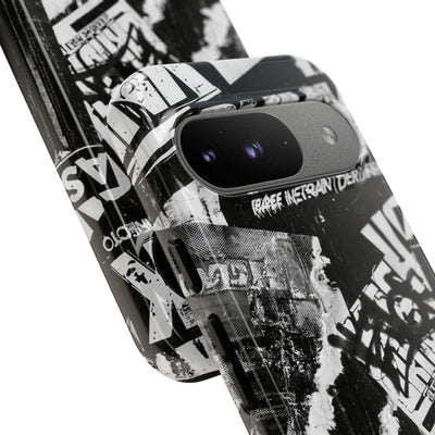 Underground Punk Collage · Tough Phone Case for Pixel ·  Black