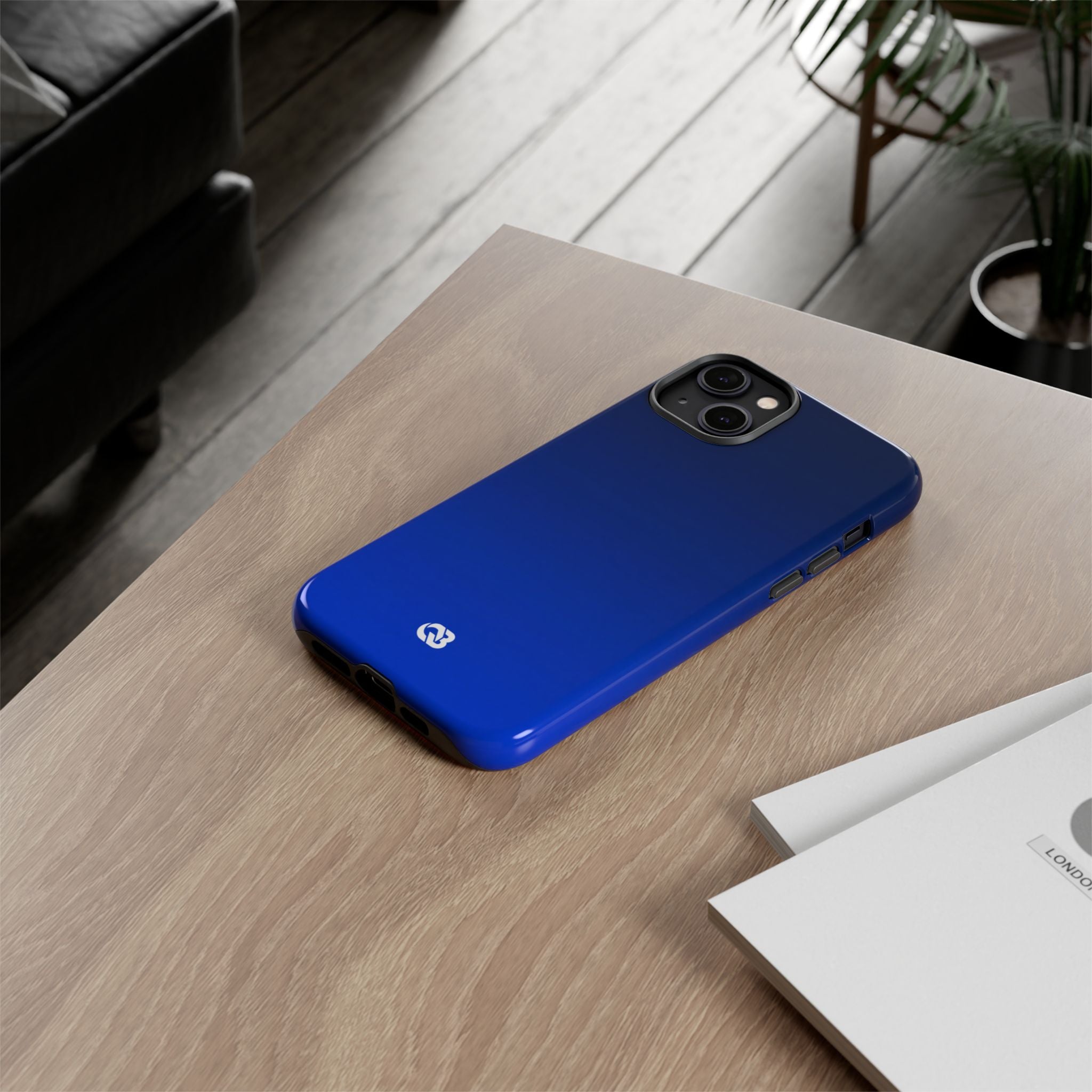 Blue Tough Phone Case for iPhone - Cobalt Depth Shift