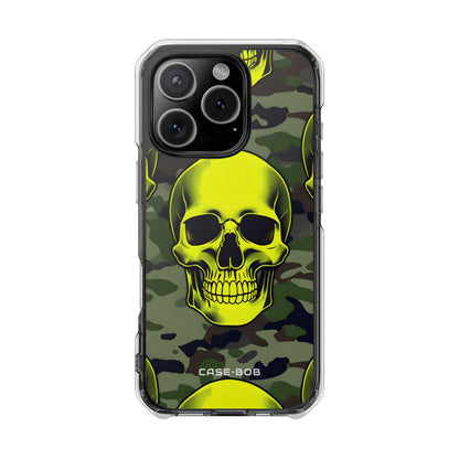 Neon Schädel Camo iPhone 16 Pro Case - Impact