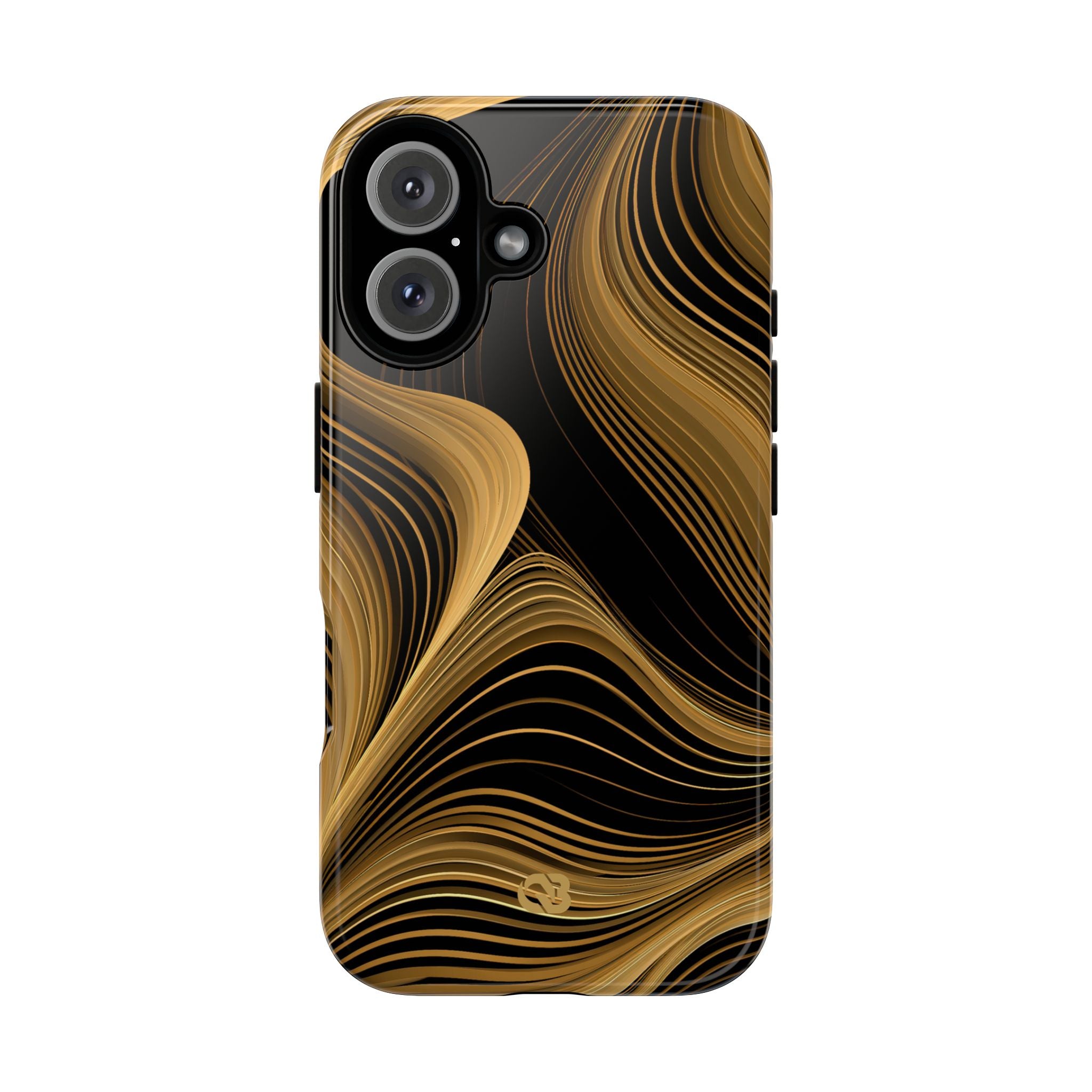 Gold Tough Phone Case for iPhone - Molten Copper Strands