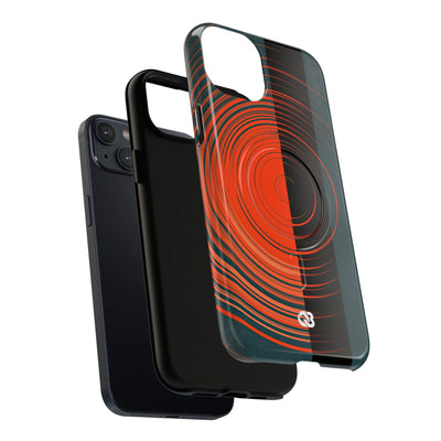 Teal Tough 2.0 Magsafe Phone Case for iPhone - Burnt Slate Radial