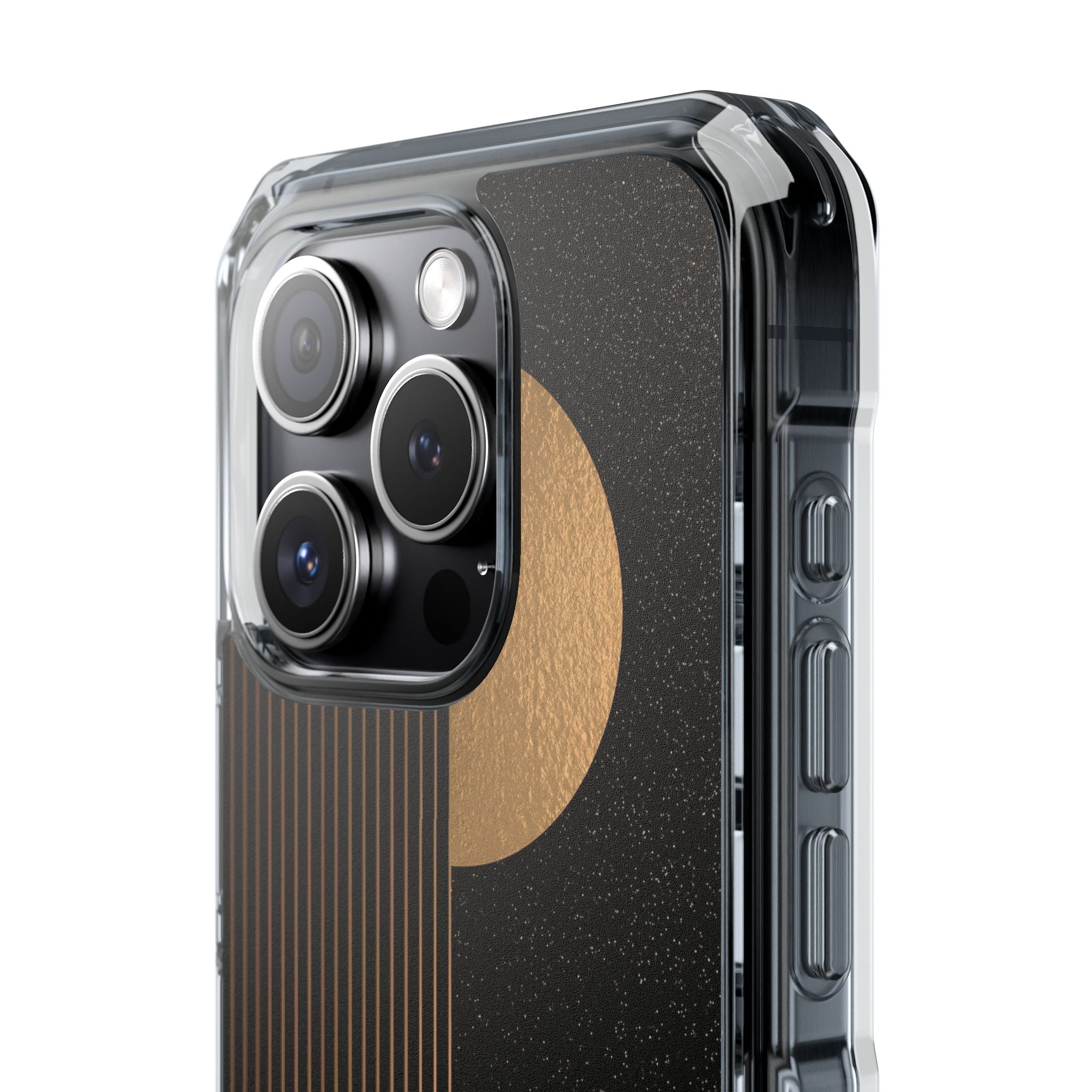 Gold Impact MagSafe Phone Case for iPhone - Gilded Obsidian Dunes