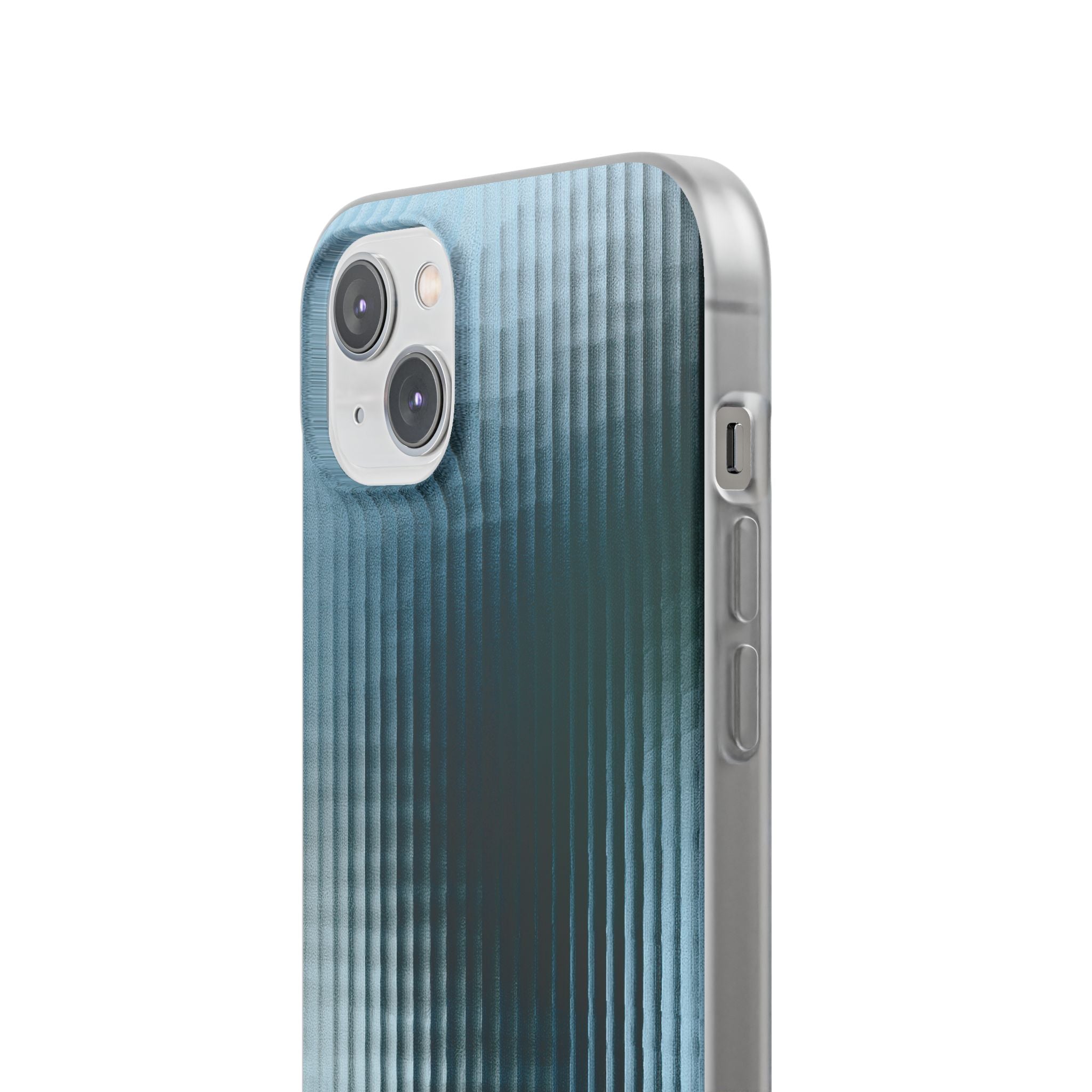 Blue Lite Phone Case for iPhone - Glacial Reeded Glass