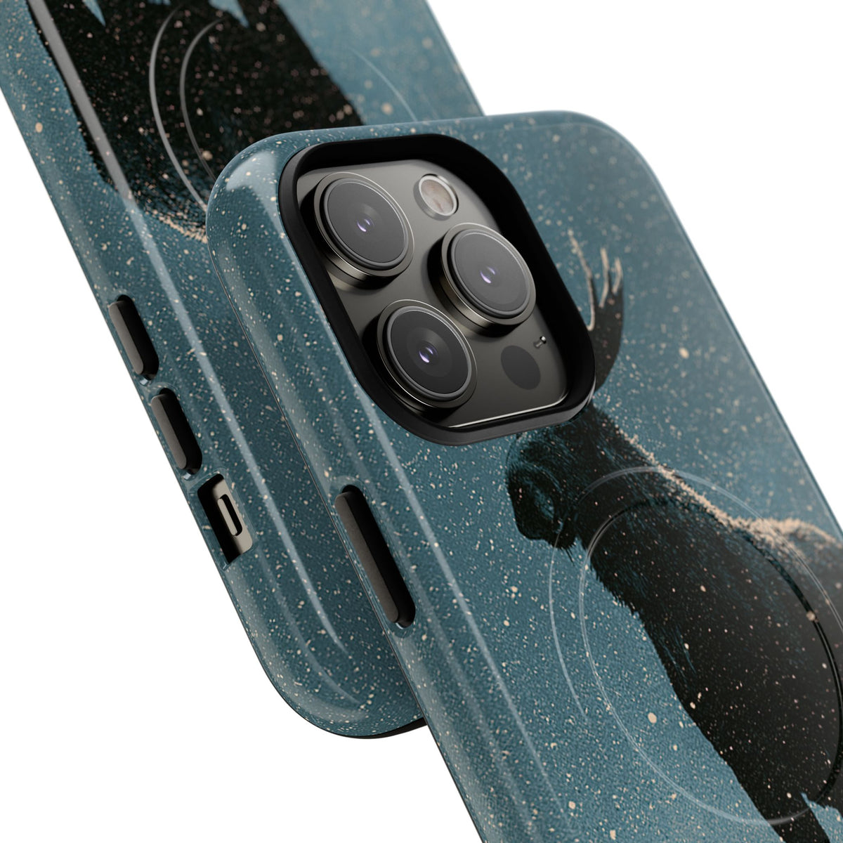 Nordic Boreal Moose · Tough 2.0 Magnetic Phone Case for iPhone · Blue