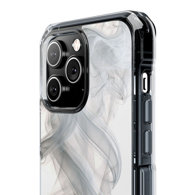 Vapor Noir · Clear Impact Magnetic Phone Case for iPhone ·  White