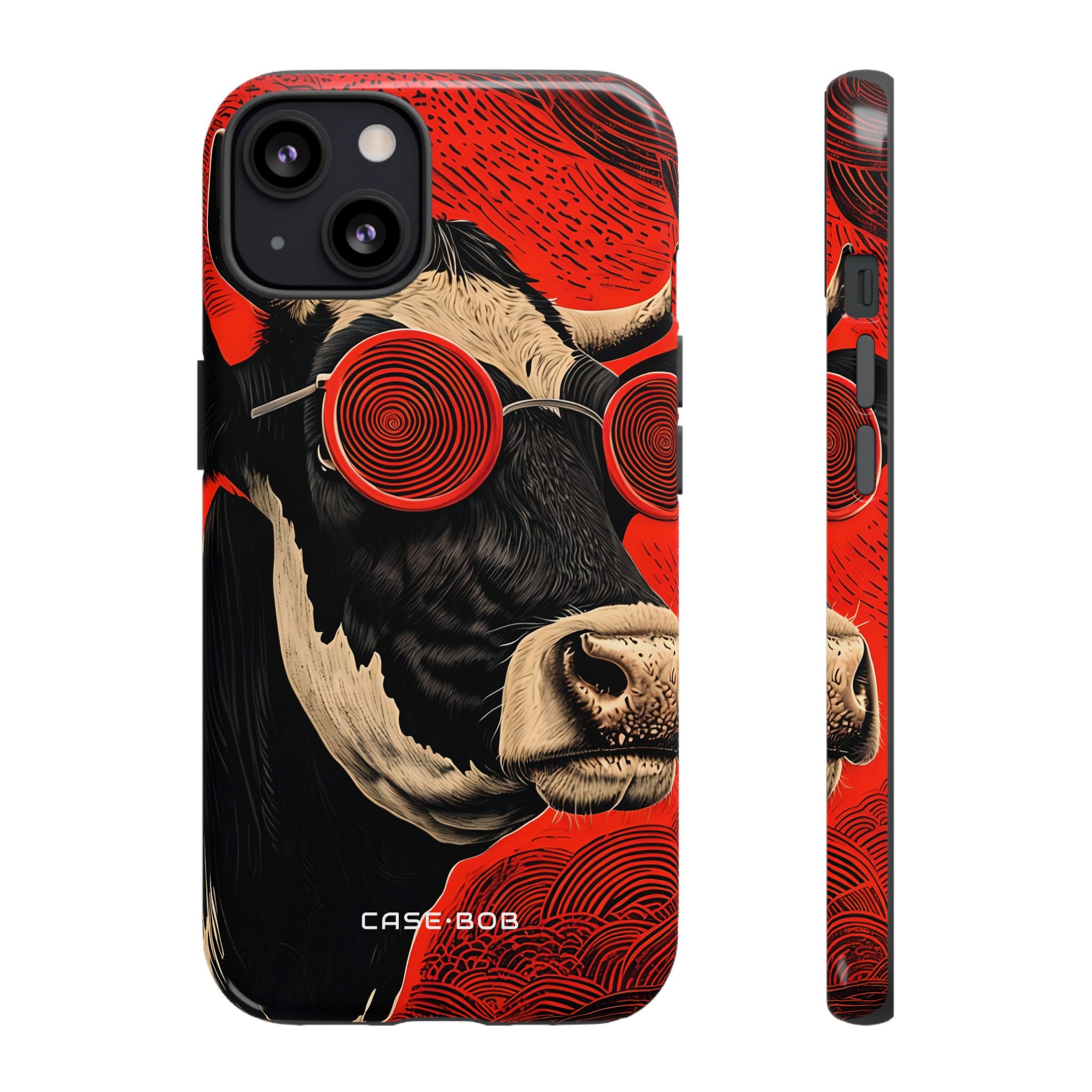 Hypnotic Cow iPhone 13 Case - Tough