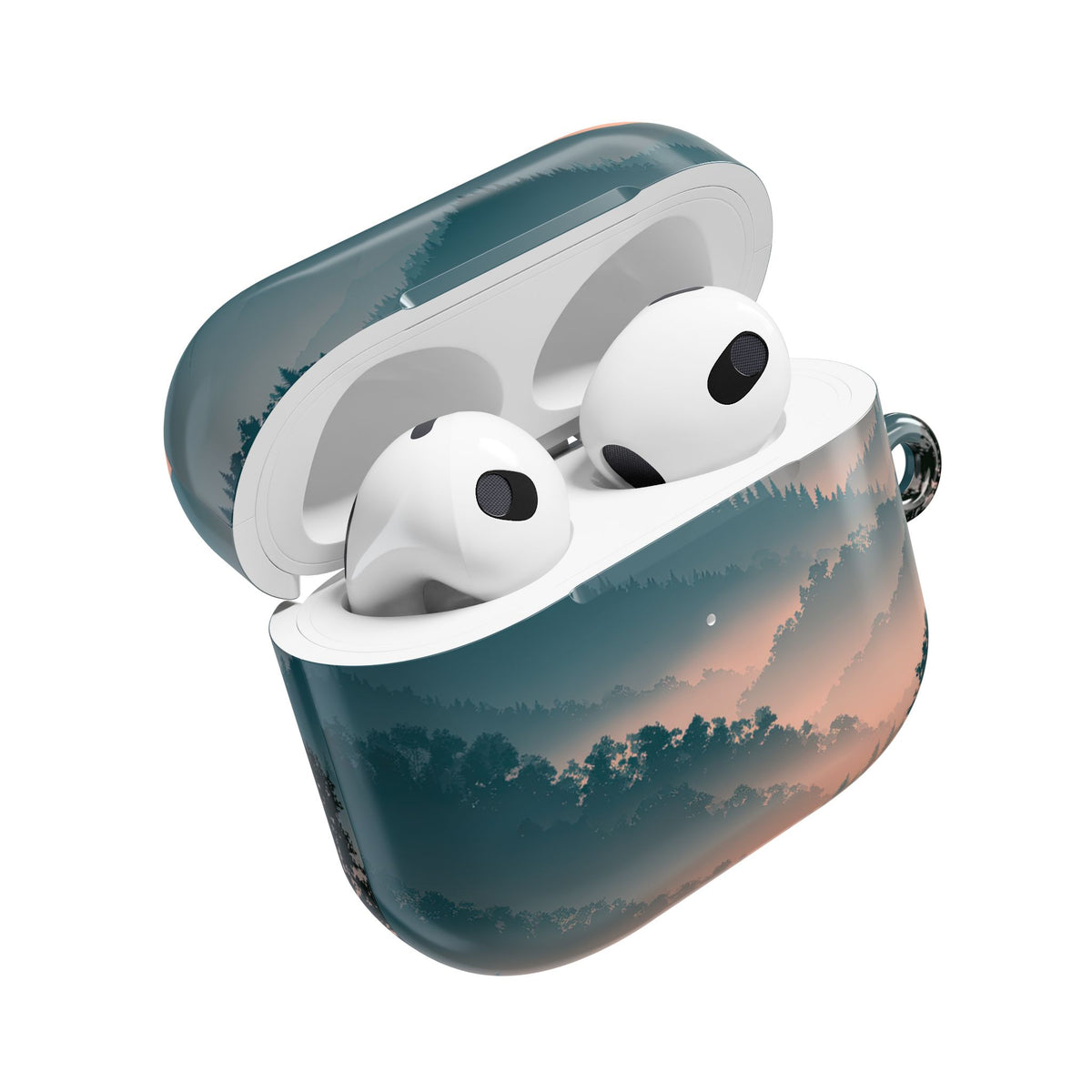 Misty Pine Summit · Hard Case for AirPods & AirPods Pro · Green