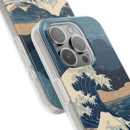 Cresting Blue Wave iPhone 15 Pro Case - Soft