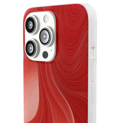 Crimson Dunes · Lite Phone Case for iPhone ·  Red