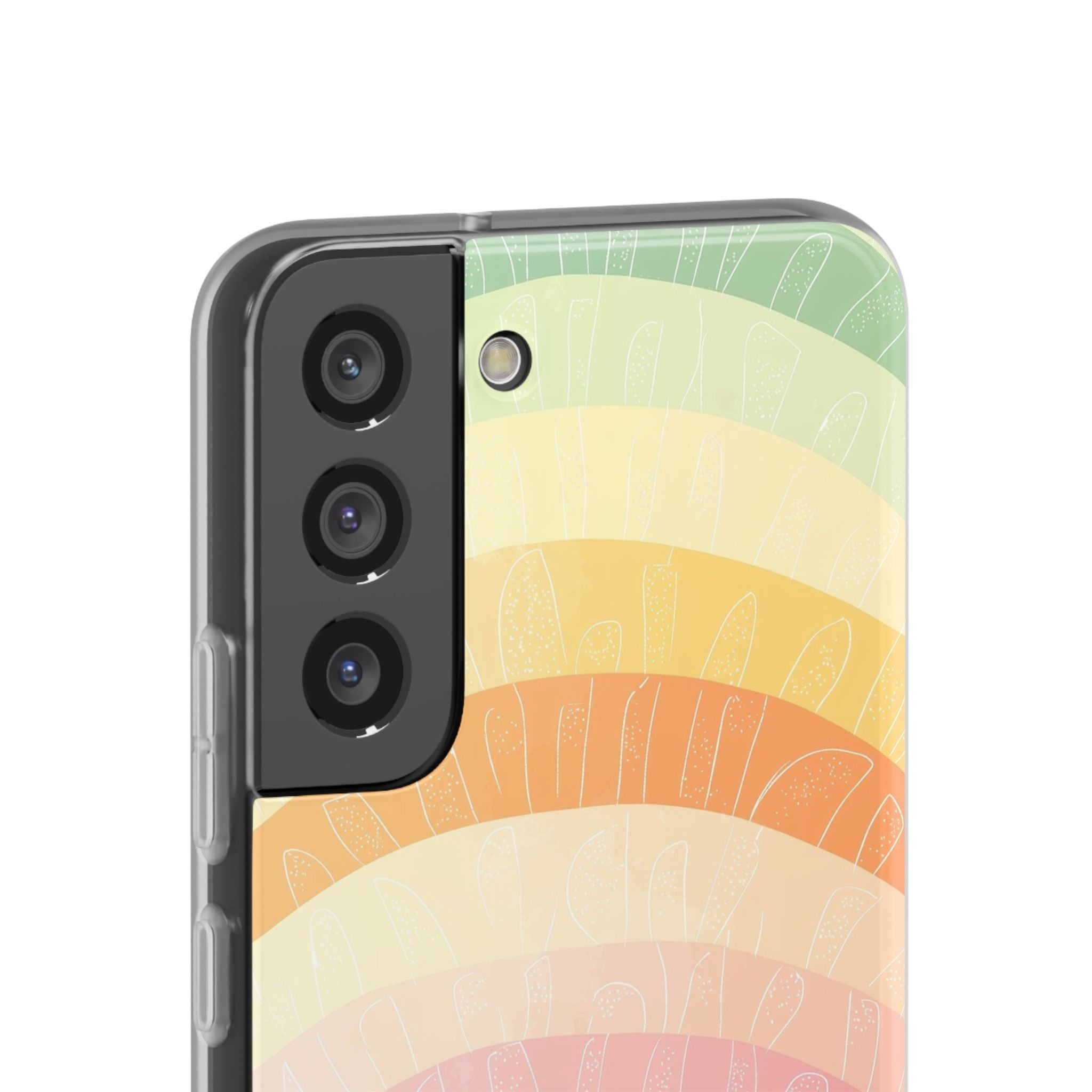 Pastel Rainbow Bands Samsung S22 - Soft