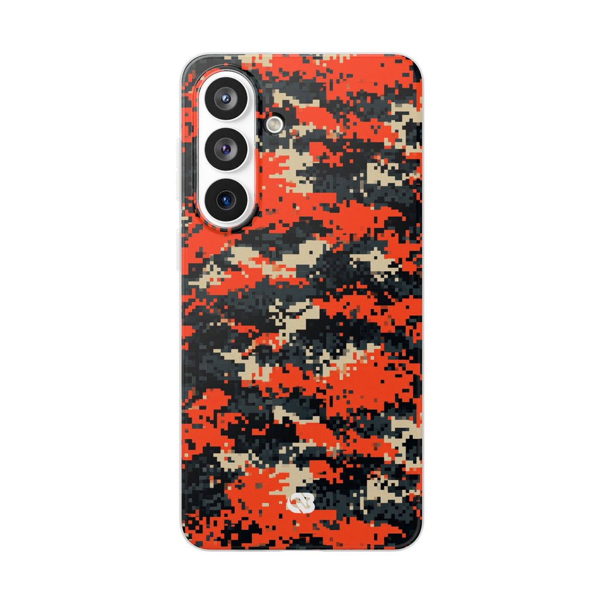 Signal Pixel Camo · Lite Phone Case for Samsung · Orange
