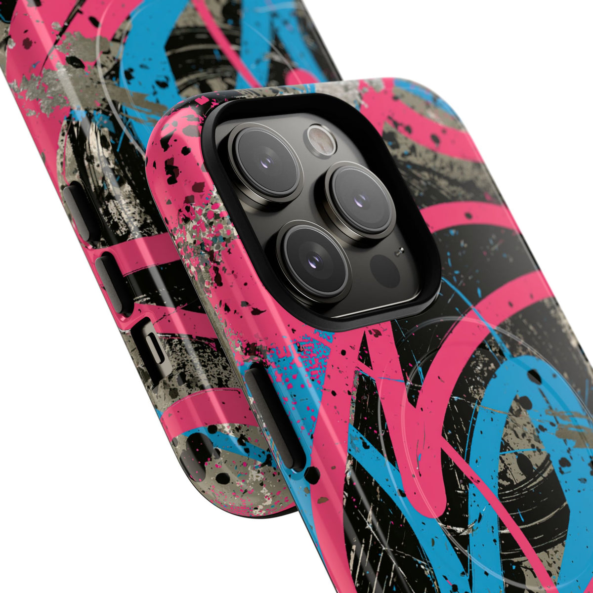 Cyber Splatter Flow · Tough 2.0 Magnetic Phone Case for iPhone · Pink