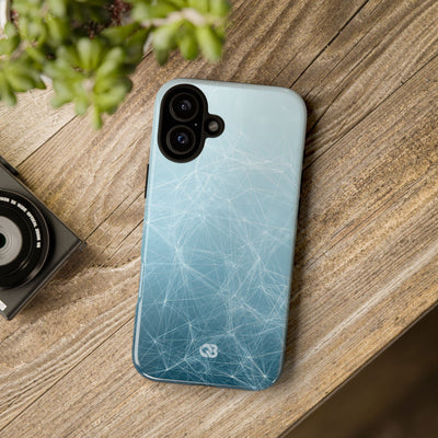 Teal Tough Phone Case for iPhone - Arctic Digital Nexus