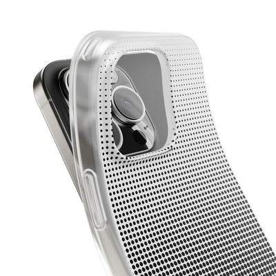 Black Lite Phone Case for iPhone - Obsidian Halftone Flux
