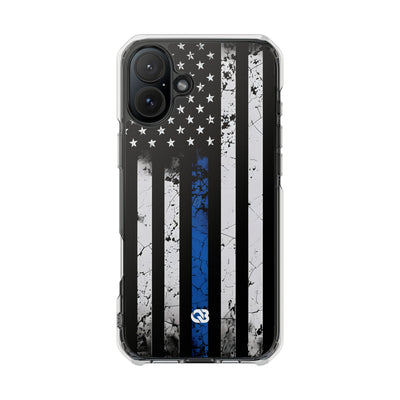 Gritty Cobalt Flag · Impact Phone Case for iPhone · Magsafe