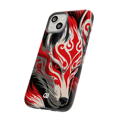 Crimson Kitsune Spirit · Tough Phone Case for iPhone · Red