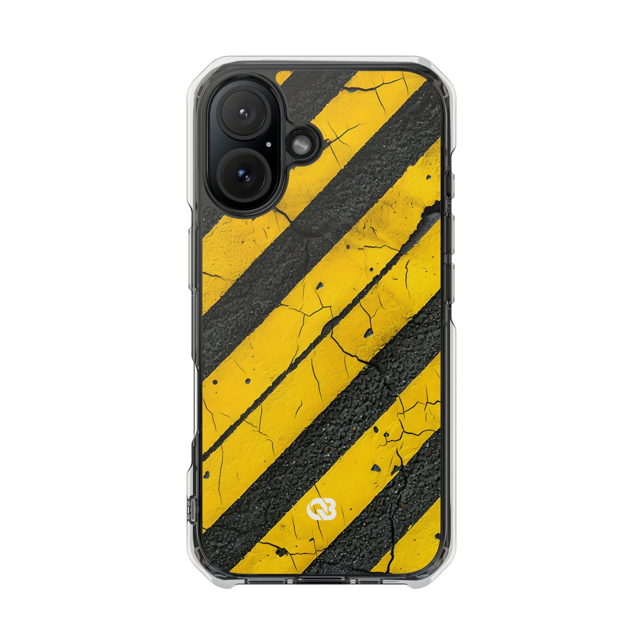 Cracked Hazard Stripes · Impact Telefoncover for iPhone · Magsafe