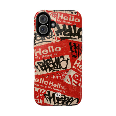 Slap Tag Collage · Tough Phone Case for iPhone · Red