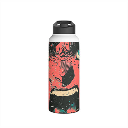 Shouting Face Burst - Stainless Steel Water Bottle