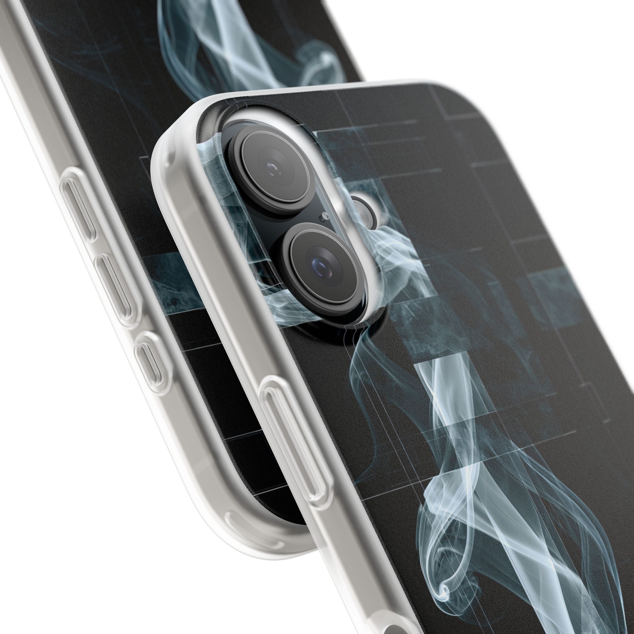 Black Lite Phone Case for iPhone - Arctic Vapor Grid