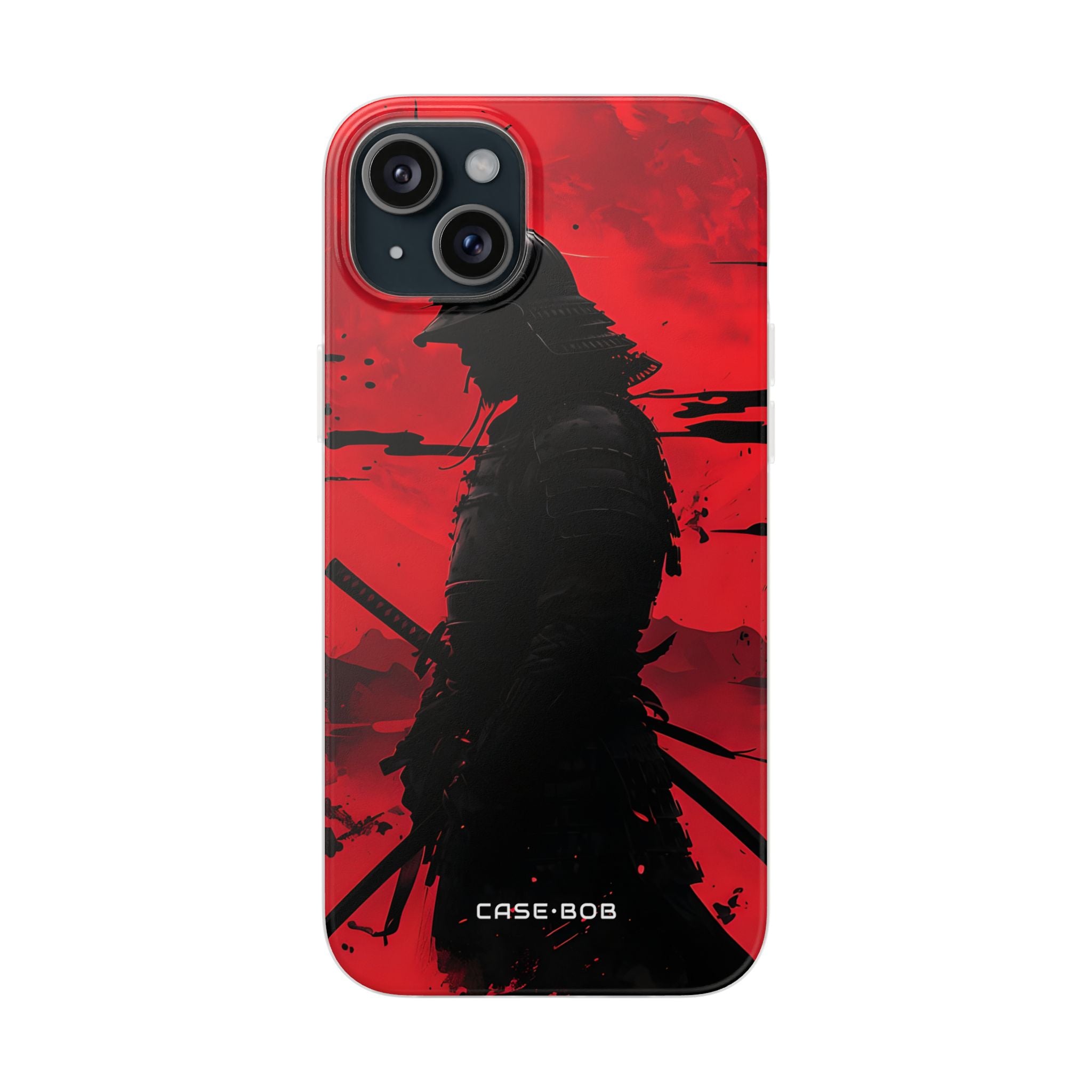 Crimson Samurai iPhone 15 Plus Case - Soft