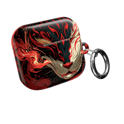 Crimson Kitsune Spirit · Hard Case for AirPods & AirPods Pro · Red