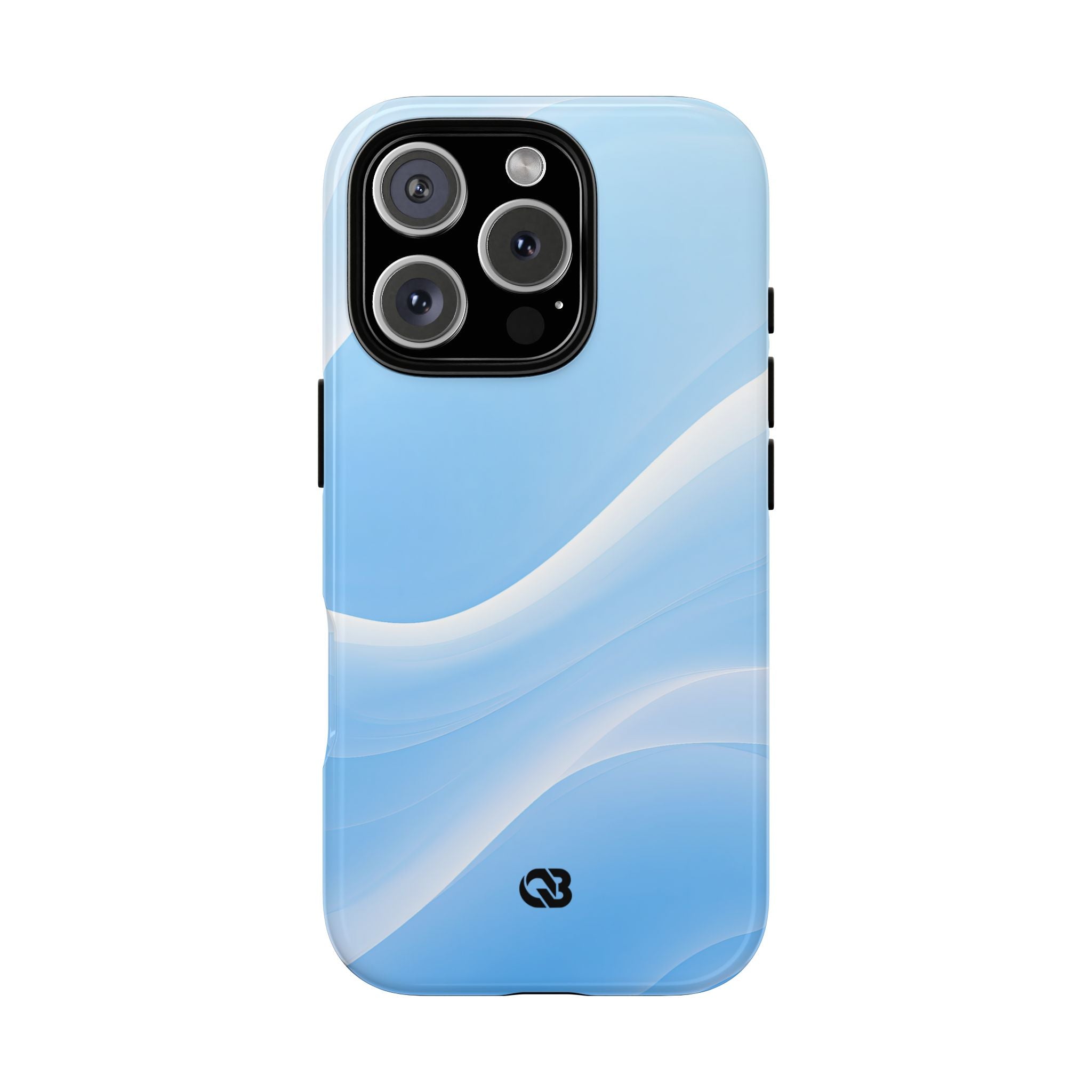 Blue Tough Phone Case for iPhone - Glacial Blue Silk