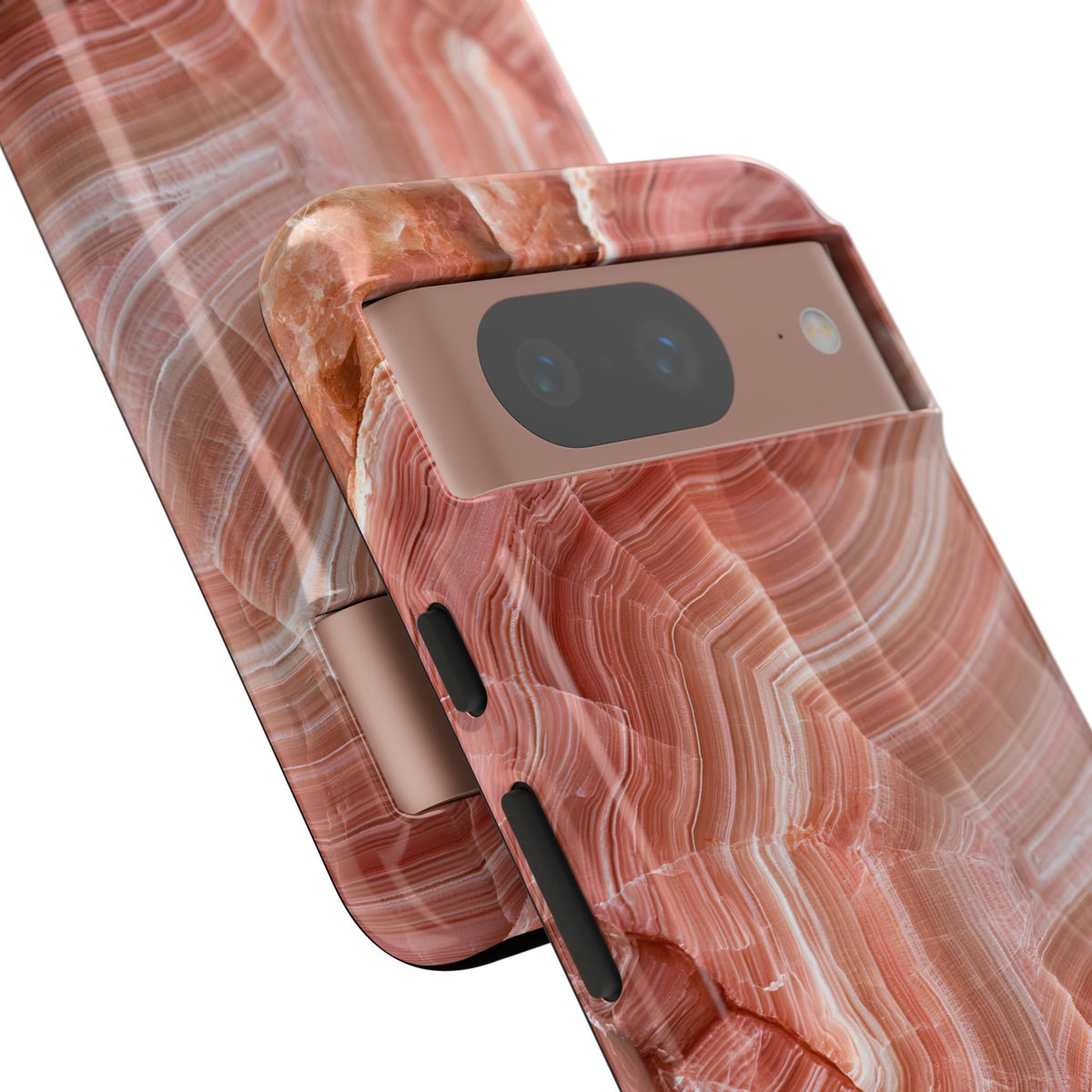 Blushing Rose Strata · Tough Phone Case for Pixel ·  Pink