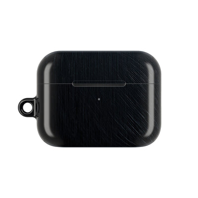 Brushed Obsidian Steel · Hard Case for AirPods & AirPods Pro · Black