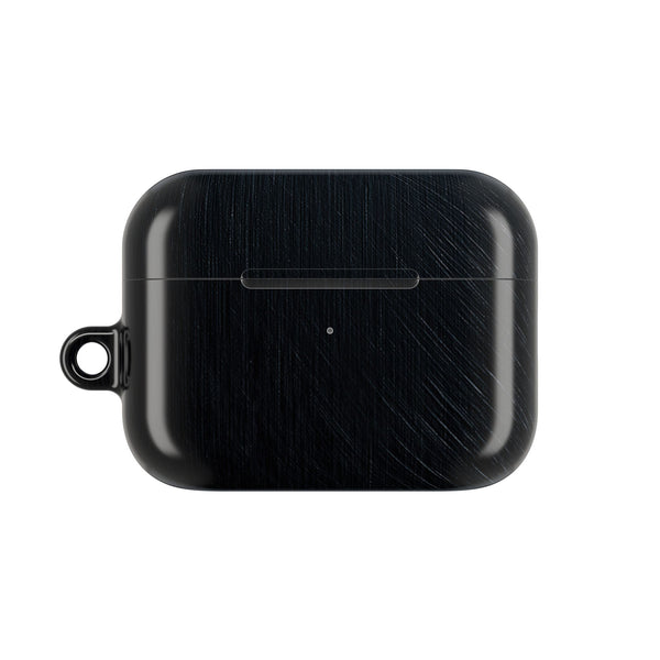 Brushed Obsidian Steel · Hard Case for AirPods & AirPods Pro · Black