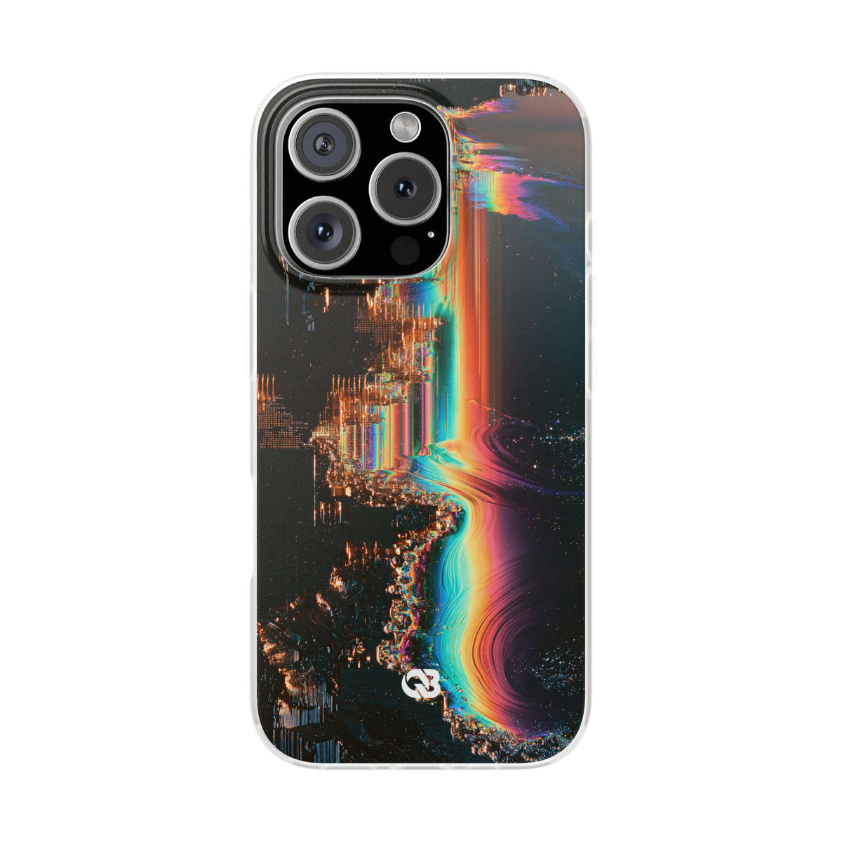 Prismatic Circuit · Lite Phone Case for iPhone ·  Black