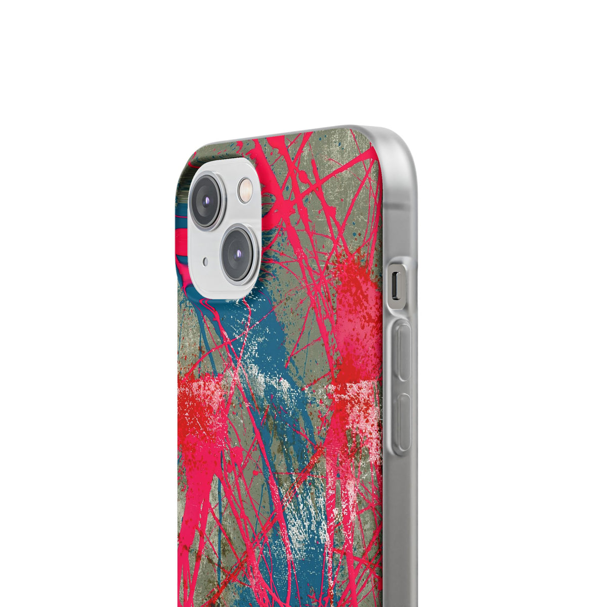 Neon Static Drip · Lite Phone Case for iPhone ·  Pink
