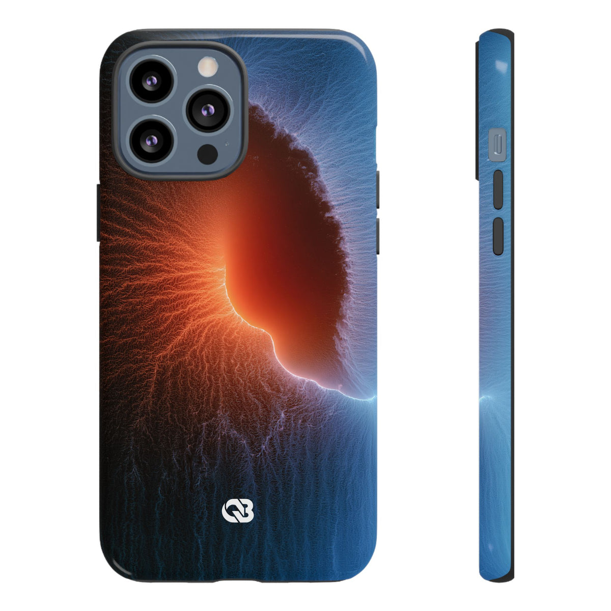 Thermal Aura Pulse · Tough Phone Case for iPhone · Blue