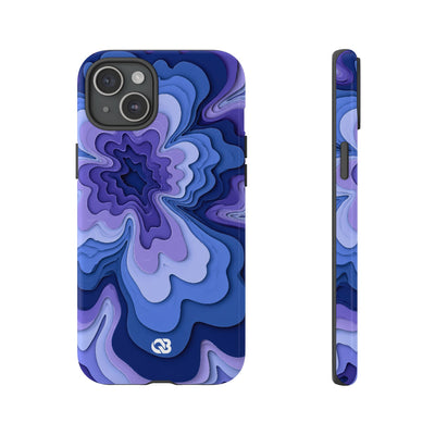 Periwinkle Strata Bloom · Tough Phone Case for iPhone · Purple