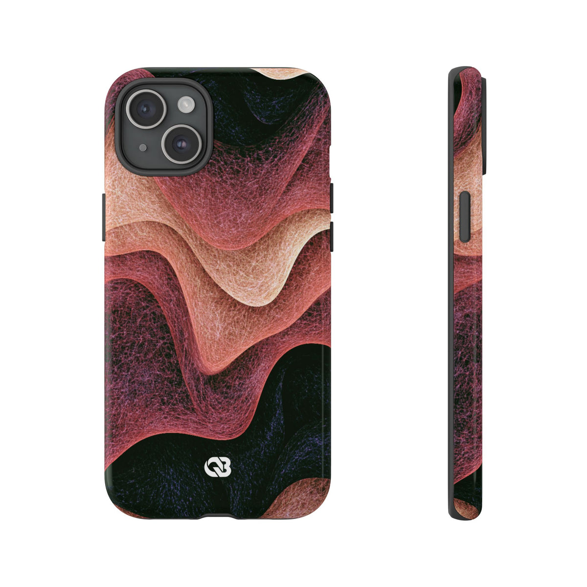 Rose Contour Waves · Tough Phone Case for iPhone · Pink