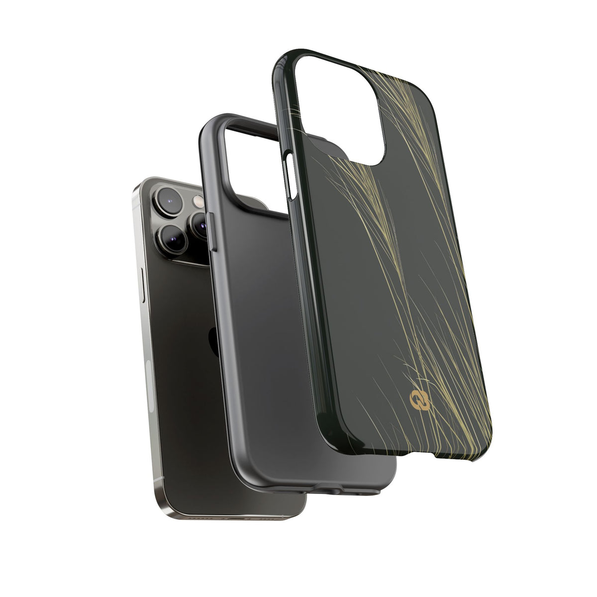 Golden Whispering Reeds · Tough Phone Case for iPhone · Green