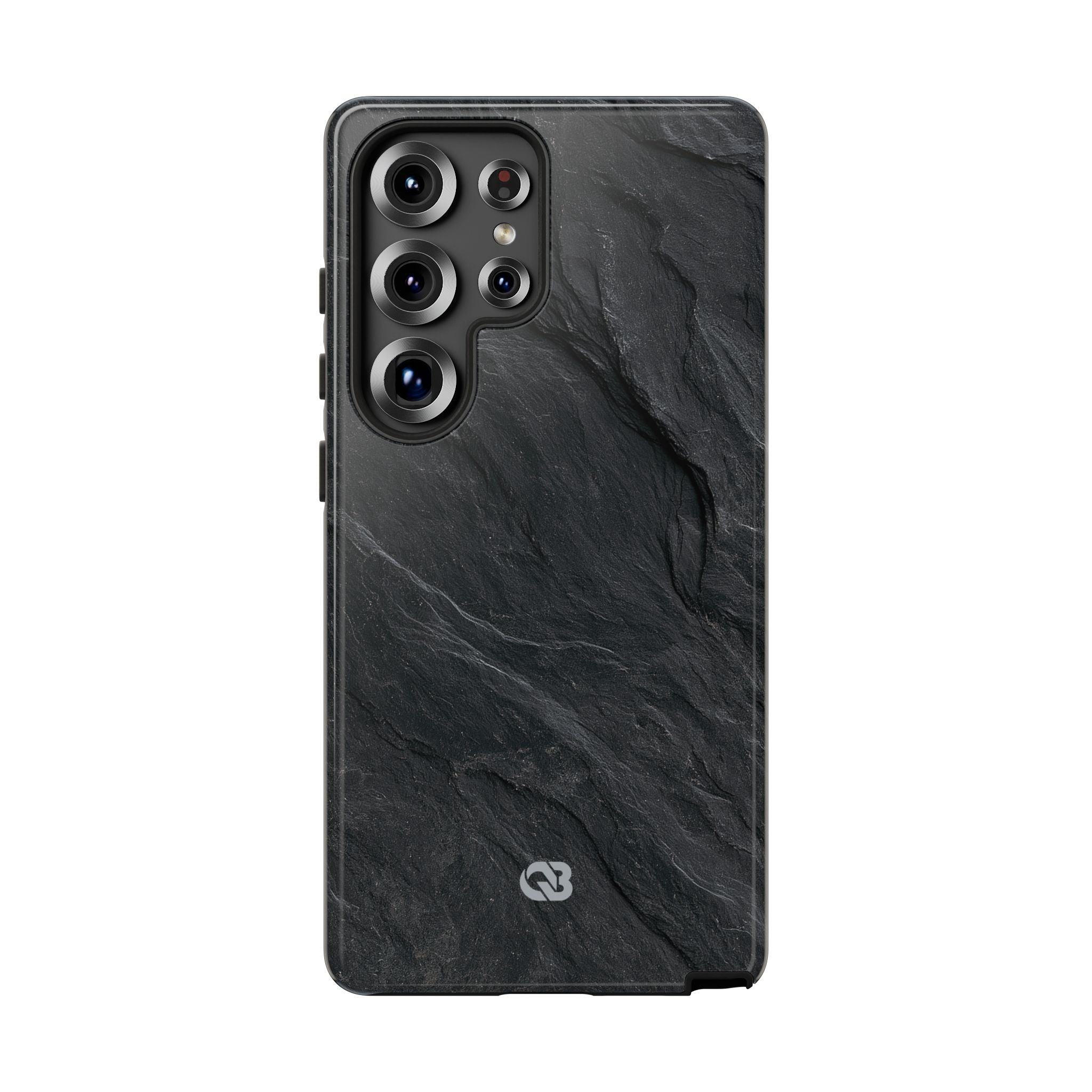 Black Tough Phone Case for Samsung - Midnight Slate Ridge