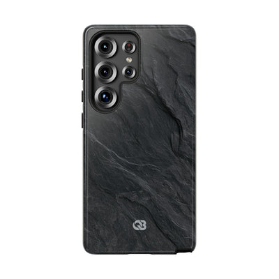Black Tough Phone Case for Samsung - Midnight Slate Ridge