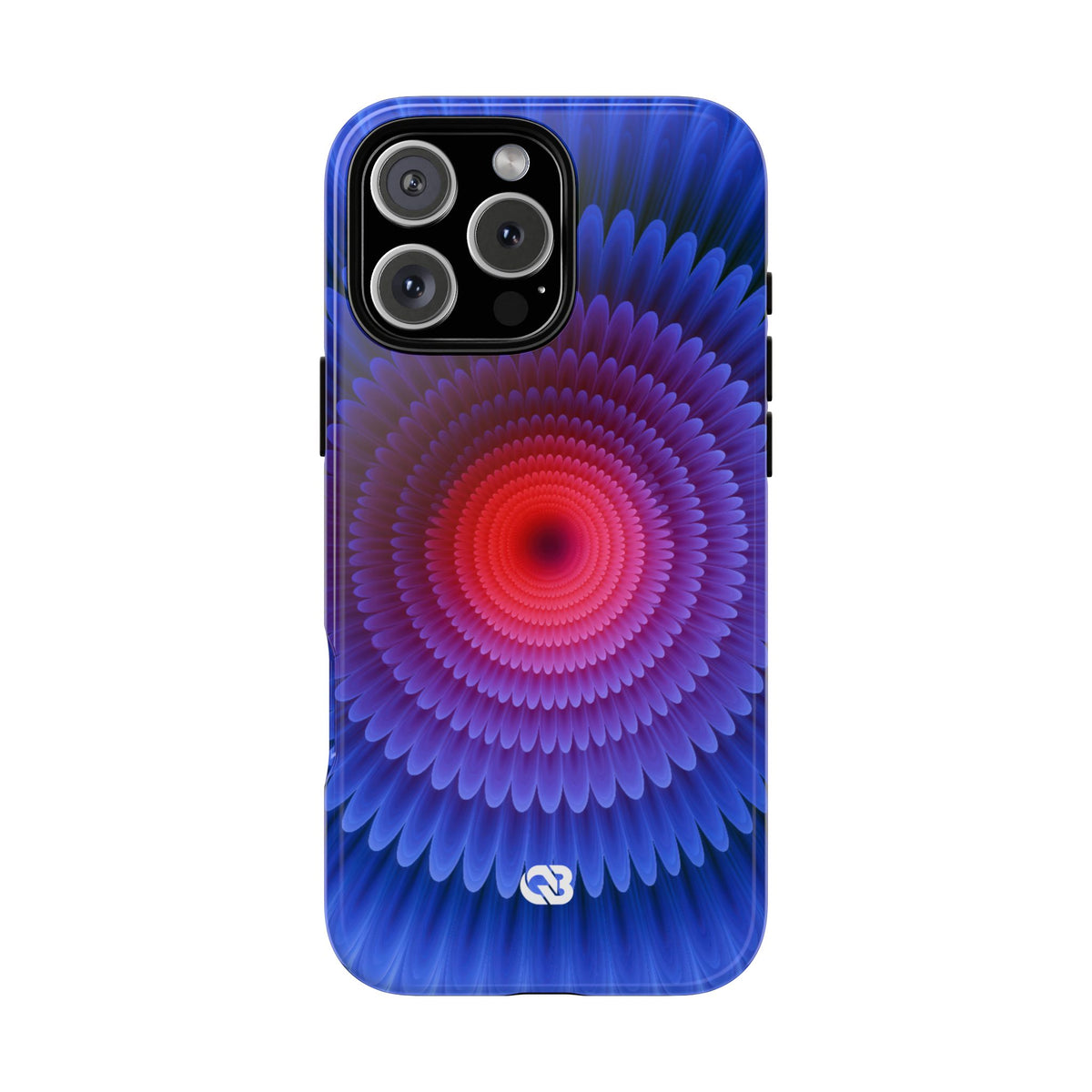 Radial Spectrum Bloom · Tough Phone Case for iPhone · Blue