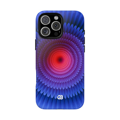 Radial Spectrum Bloom · Tough Phone Case for iPhone · Blue