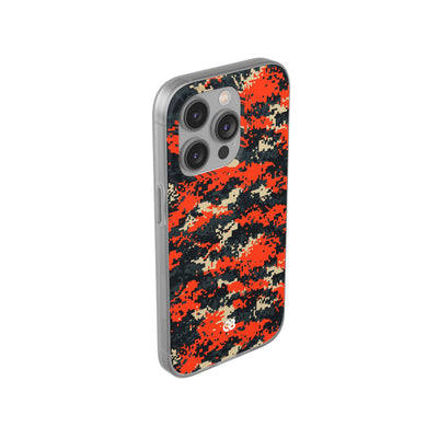 Signal Pixel Camo · Lite Phone Case for iPhone ·  Orange