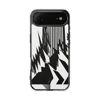 White Impact MagSafe Phone Case for iPhone - Shattered Vector Spire